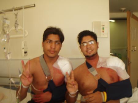ali and me in lyaje derna 3amlya fe balgeka lol we saba al montakab